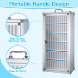 Amylove Cell Phone Locker Cabinet Aluminum Alloy Pocket Chart Storage Locker Box Cabinet Wall-Mounted Cell Phones Storage Cabinet Cell Phones Locker Amylove