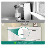 YITAHOME Shoe Cabinet with 4 Flip Drawers, Freestanding Shoe Rack, Shoe Organizer, Narrow Shoe Cabinet for EntryWay Hallway Living Room, White YITAHOME