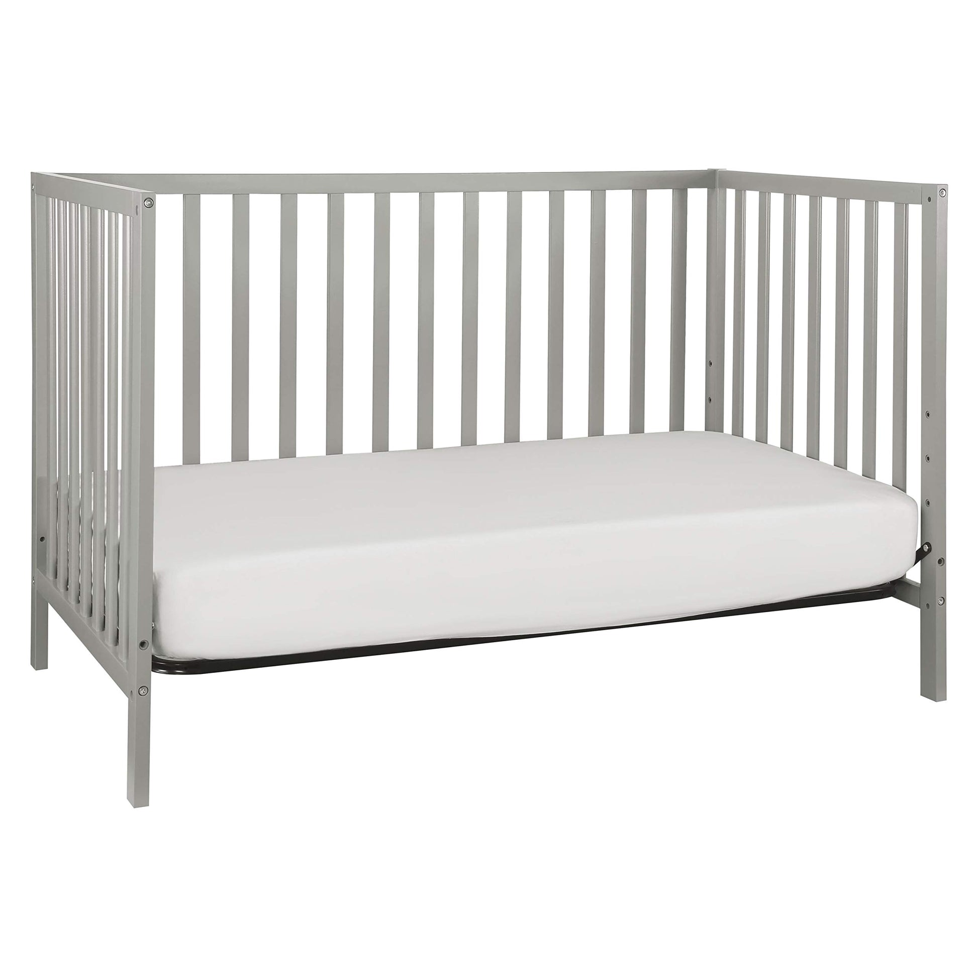 DaVinci Union 4-in-1 Convertible Crib in Grey, Greenguard Gold Certified - WoodArtSupply