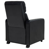 Coaster Home Furnishings - Toohey - Leatherette Upholstered Push Back Recliner Chair with Plush Headrests, Padded Armrests, and Pocket Coil Cushions - Living Room - 30-Inch - Black - 600181 Coaster Fine Furniture