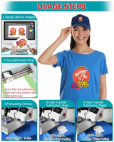 Lzerking Sublimation Htv for Dark Fabric 12in x 6ft Matte Sublimation Vinyl for Cotton Shirts, DIY Gifts, Easy Subli Heat Transfer Vinyl Compatible with xTool M1, Cricut Cutting Machines Lzerking