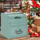 Olebes Bread Box, Metal Bread Box For Kitchen Countertop, Bread Storage Container Holds 2 Loaves Of Bread, High Capacity Breadbox, Bread Holder Suit Farmhouse Kitchen Decor For Counter Olebes