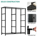 YITAHOME Dresser with 8 Drawers, Tall Storage Tower with 8 Drawers, Black Dresser & Chest of Drawers, Storage Drawer Organizer for Closet, Bedroom, Living Room YITAHOME