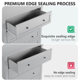 GarveeHome 5 Chest of Drawer Dresser, Modern and Stylish Dresser, Deep Drawers and Nickel Round Handle, Wood Storage Organizer with Ample Storage Space for Bedroom, Living Room, Entryway, Grey GarveeHome