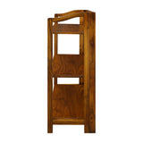 Casual Home Stratford 3-Shelf Folding Bookcase-Warm Brown Casual Home