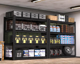 skillmaid 4 Tier Garage Shelving Heavy Duty Wire Storage Shelves Adjustable Industrial Metal Shelving Unit Utility Shelf for Garage, Warehouse, Basement,Pantry,Commercial, 40" W x 20" D x 59" H 4Pack skillmaid