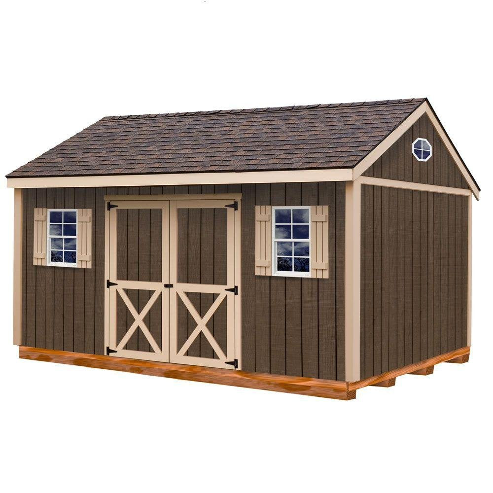 Best Barns Brookfield 12' X 16' Wood Shed Kit Best Nest Wellness