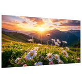 JOOZ Large Landscape Diamond Art Kits for Adults - 5D Sunset Diamond Painting Kits for Adults, DIY Full Drill Mountain Flowers Diamond Art Painting Kits, Gem Art Kits for Wall Decor 27.5x15.7 Inch JOOZ