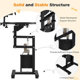 JFHID Professional Electric Lift Dog Grooming Table, Portable Height Adjustable Pet Grooming Station with Foldable Arm, Tool Organizer and Wired Remote, for Small Dog at Home, Black JFHID