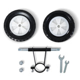 SUNCREAT Hammock Wheel Kit for Hammock Stand, Weather Resistant Portable Universal Stand Wheel for Outdoor Use, Black SUNCREAT