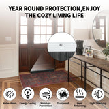 Retsun 9 Sets 2.5 x 39.37 (100CM) Inches Door Brush Sweeps Seal Garage Door Seals Garage Roll Up Door Brush Sweep Durable Easy Mounting for Exterior Doors (9 Sets, 2.5 Inches) Retsun