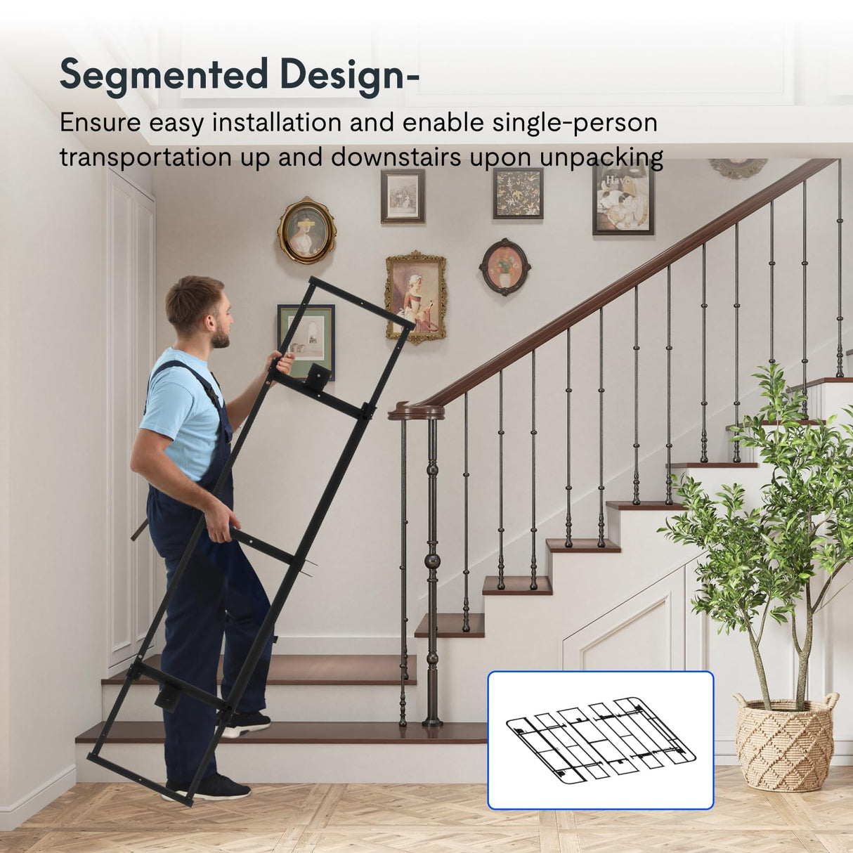 FLEXISPOT Adjustable Bed Frame Base Split King,Segmented Design,Easy Assemble,Oxford Fabric Bedspread,Wired Remote,Whisper Quiet Durable Motor,Mattress Holder. FLEXISPOT