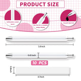 Cupoita Sublimation Pens Blank No Clip With Shrink Wrap,Heat Transfer Sublimation Ballpoint Pen, Aluminum Customized Pen, Personalized Pen For Christmas Diy Office School Stationery Supplies (10 Pack) Cupoita