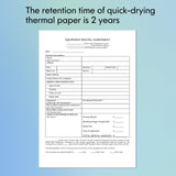 JADENS US Letter Size Quick-Dry Thermal Printer Paper 8.5''x11'', 4 Rolls, Compatible with Gloryang & JADENS PD-A4 Portable Printer JADENS