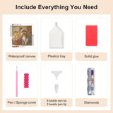 SJUTOUCI Diamond Art Painting Kits for Adults, Dog Diamond Art Kits for Beginners, 5D DIY Full Drill Gem Craft for Home Decor Gift 11.8x11.8inch, Animal SJUTOUCI