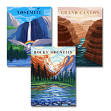 Neopalette Diamond Painting Kits for Adults, Art and Craft, Full Drill Diamond Painting Abstract, DIY 5D Diamond Art Craft, Square Diamond (National Park 1) Neopalette