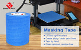 BOMEI PACK Wide Blue Painters Tape 6 Inches x 60 Yards, 3D Tape, 3D Printing Tape for Laser Cutting, 21-Day Clean Removal Wide Masking Tape BOMEI PACK