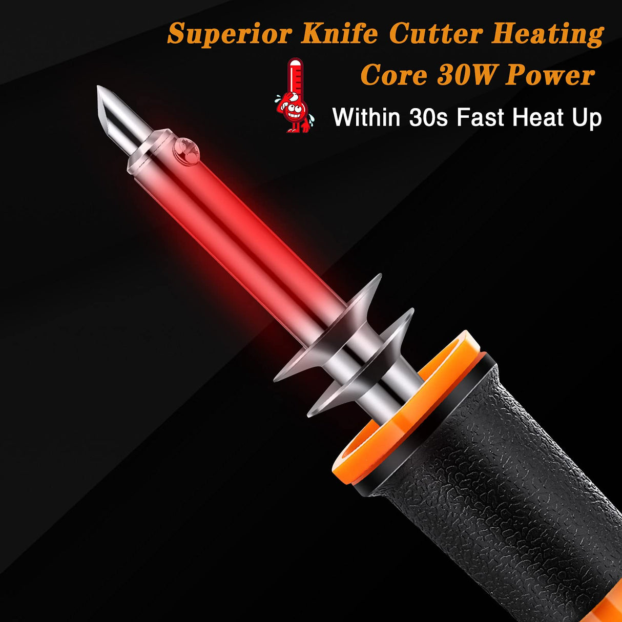 30 Pieces Electric Hot Knife Cutter Tools Multipurpose Knife Stencil Cutter Wooden Burning Tool with 2 Metal Stand, 16 Blades, 2 Chuck Sleeves for Cutting Carving Soft Thin Foam Cloth Honoson