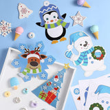 Civaner Christmas Crafts for Kids, Christmas Arts and Crafts DIY Xmas Tree Ornament Kit Make Your Own Xmas Craft Projects for Kids Ages 6-8 8-12, 4 Styles(24 Sets) Civaner