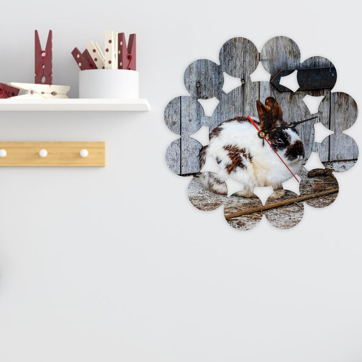 TEHAUX Sublimation Blanks Wall Clock, 11.4 Sublimation Wall Clock Blank Decorative Wall Clock Heat Transfer Printing Clock Round Wall Clock for Home Office, No Battery TEHAUX