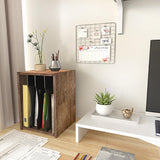 J JACKCUBE DESIGN Rustic Wood Desk Organizer 4 Compartment Paper File Holder for Home and Office, Document Storage, File sorter, Mail and Letter Tray- MK560A J JACKCUBE DESIGN