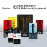 Siraya Tech Craft Ultra-Clear 3D Printer Resin - High Transparency, Non-Yellowing, 405nm Rapid Curing for LCD/DLP/8K 3D Printers, Designed for Craft Projects (1kg, High Clear) Siraya Tech