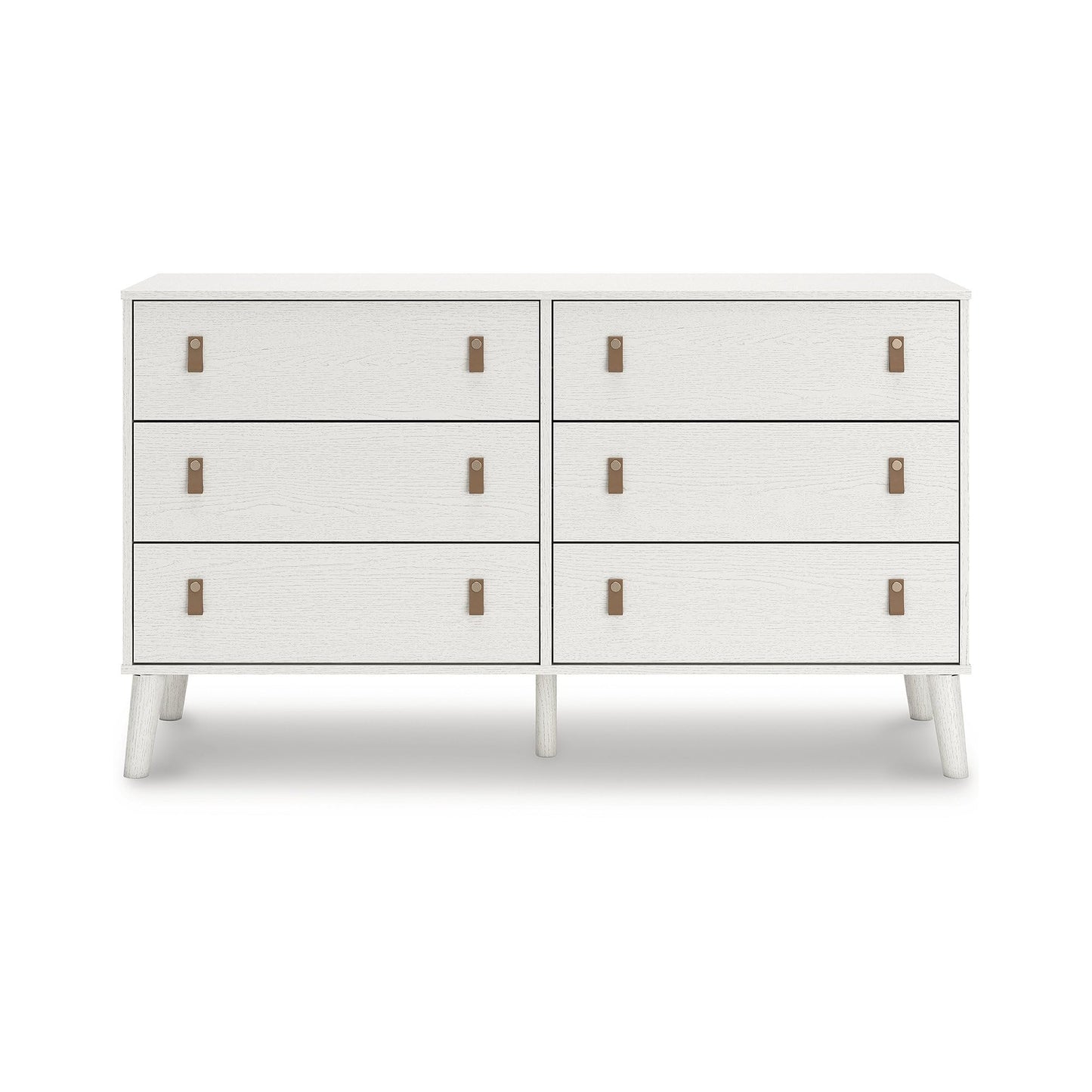 Signature Design by Ashley Aprilyn Farmhouse 6 Drawer Dresser, Whitewash - WoodArtSupply