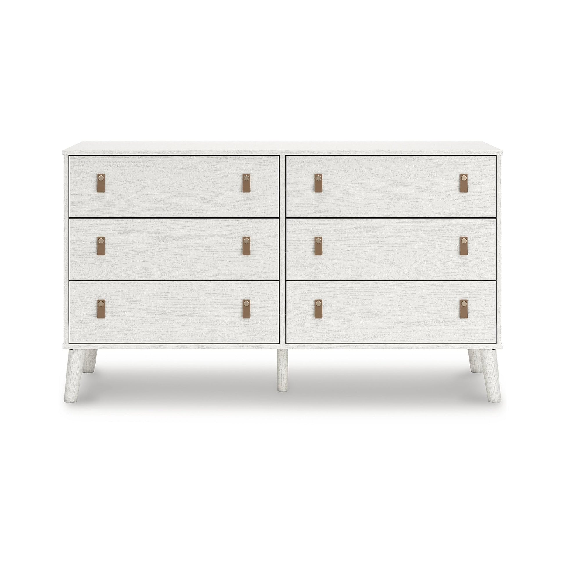 Signature Design by Ashley Aprilyn Farmhouse 6 Drawer Dresser, Whitewash - WoodArtSupply