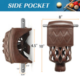 MoyanSuper Billiard Pool Table Pockets Heavy Duty PU Leather Billiard Pockets Set of 6，Including 4 Corner Pockets and 2 Side Pockets,Burgundy MoyanSuper