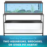 TitanEze 55 Gallon Double Aquarium Stand (2 Stands in 1), Fish Tank Stand, Bird Cage Stand, 50.5" W x 32" H x 13" D Caitec