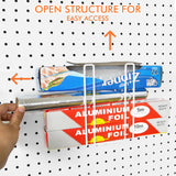 Pegboard Basket Organizers, Peg Board Large Baskets Hooks Bins Cups Tool Organizer 42 Pack Set, Wall Storage Display Hanging Accessories for Craft Office Stadio Shed Garage Organization (White & Pink) G.CORE