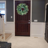 Easy Fine 26 Inch Artificial Eucalyptus Wreaths for Front Door for All Seasons,Spring Summer Fall Autumn Winter Christmas Wreath,Large Neutral Everyday Greenery Wreath,Home Wall Door Porch Decor Easy Fine