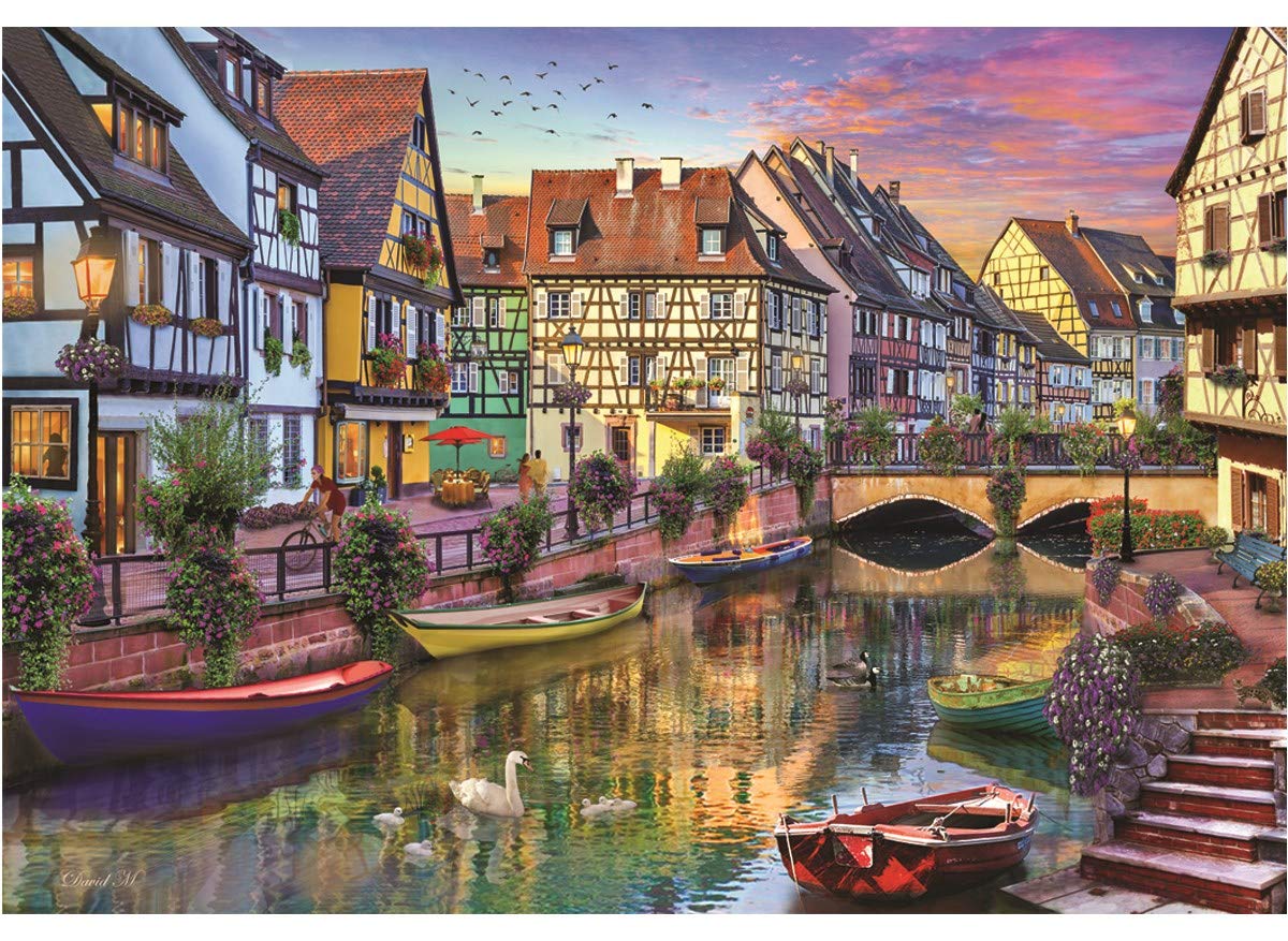 Anatolian Puzzle - Colmar Canal - 2000 Piece Jigsaw Puzzle #3953