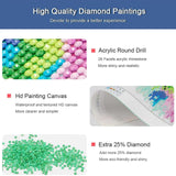 Gearock Butterfly Diamond Art Kits for Adults, 5D DIY White Rose Heart Beginners Diamond Painting Kits for Room Bedroom Living Room Bathroom Wall Decor 12x12 Inch Gearock