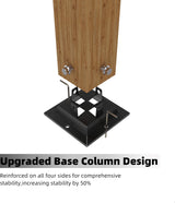 GarveeLife 10 x 13 Ft Wood-Grain Aluminum Pergola Outdoor Pergola with Retractable Canopy Sun Shade Shelter for Garden, Patio, Backyard, Deck - Gray GarveeLife