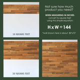 Timberchic from The Woods Wooden Wall Planks - Simple Peel & Stick Wall Covering Application for DIY Accent Wall & Home Improvement - Modern, Premium Wall Paneling (Sample Pack) (All Shades) Timberchic