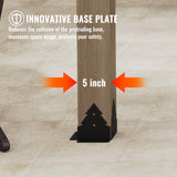 MONDAWE 10 x 12 ft. Wood Gazebo Cedar Framed Wooden Gazebo Patio Steel Hardtop Gazebo with Galvanized Steel Gable Hardtop Roof for Patio Lawn Backyard, Black Roof + Dark Wood Frame MONDAWE