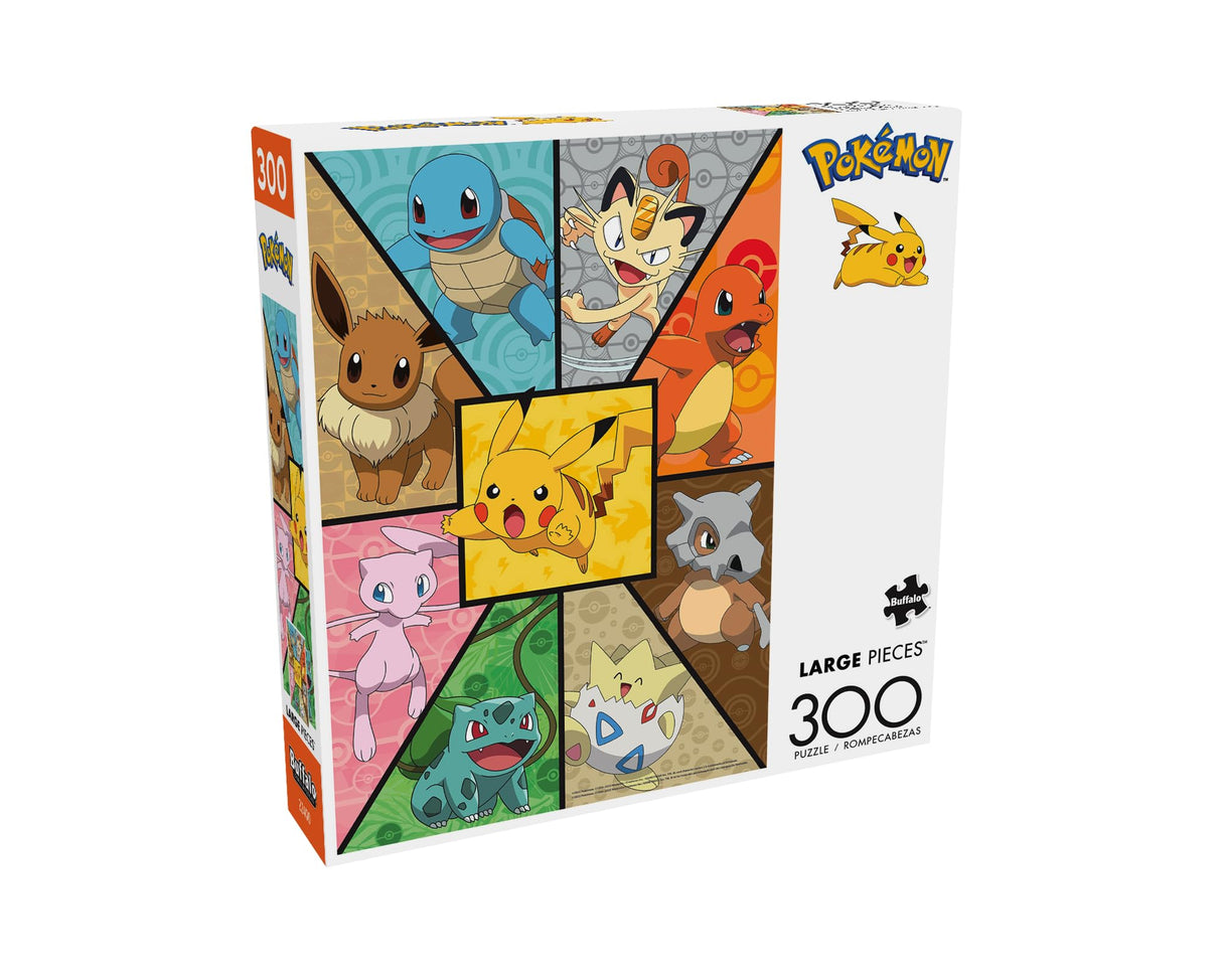 Buffalo Games - Pokemon- Kanto Companions - 300 Piece Jigsaw Puzzle for Adults -Challenging Puzzle Perfect for Game Nights - Finished Size is 21.25 x 15.00 Buffalo Games
