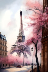 5D Diamond Painting Eiffel Tower Cherry Blossoms and Palm Trees DIY Diamond Painting Kits for Adults Kids Round Full Drill Diamond Art Kits for Wall Decor Holiday Decor 16x20 inch deuszl