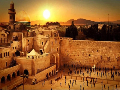 PUAGEMTI DIY 5D Wailing Wall Israel Jerusalem Full Diamond Painting Cross Stitch Kits Art Scenic Paint by Diamonds 12x16 Inch PUAGEMTI