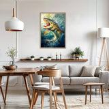 AIRDEA Diamond Art Paintings Kits for Adults,5D Diamond Painting Set for Beginner,12x16 In/30x40 cm DIY Gem Art Kits,Home Wall Decro (Blue) AIRDEA