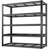 BILT HARD 3500 LBS 60" W x 18" D Garage Shelving, 72" H Heavy Duty Storage Shelves, Metal Wire Utility Shelving Units with Adjustable Shelf, Ideal for Garage, Black BILT HARD
