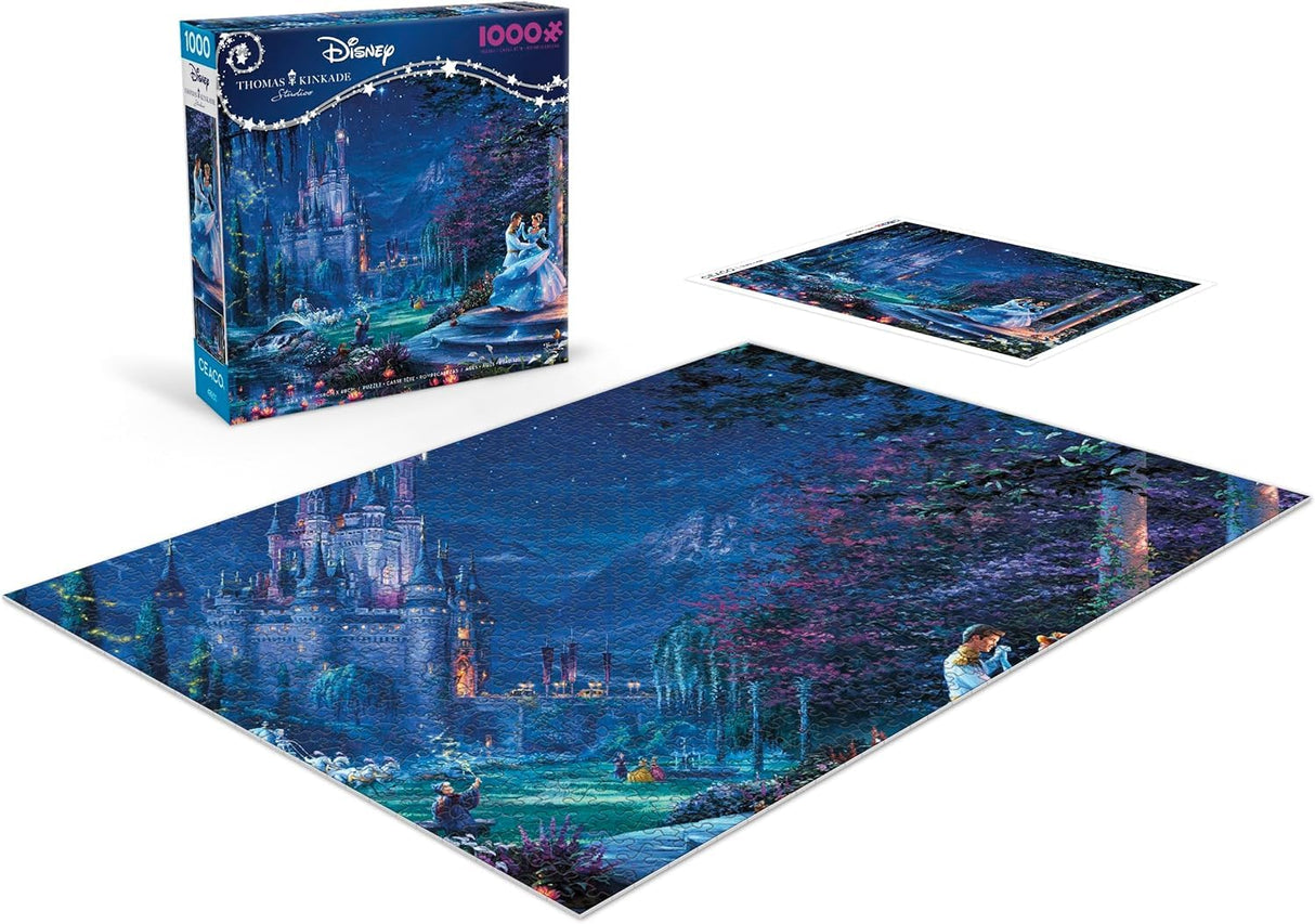 Ceaco - Thomas Kinkade - Disney - Cinderella - Dancing in The Starlight - 1000 Piece Jigsaw Puzzle Ceaco
