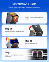 67XL Printer Ink for HP 67XL Ink Cartridges Black/Color Combo Pack Replacement for HP Ink 67 XL DeskJet 2700e 2755 2755e 2855e 4155e 4100 4255e Envy 6055e 6000 6055 6400 6455e 6455 Pro 6458 6475 1255 KingKJ