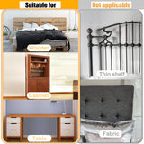 SPEETH 4 Pack Headboard Stoppers, Adjustable Bed Noise Stopper for Wall, Bed Frame Post Anti-Shake Tool, Head Board Stabilizer Pad Support Bumper Guards, Threaded Fixer Keep from Squeaking, 30-105mm SPEETH