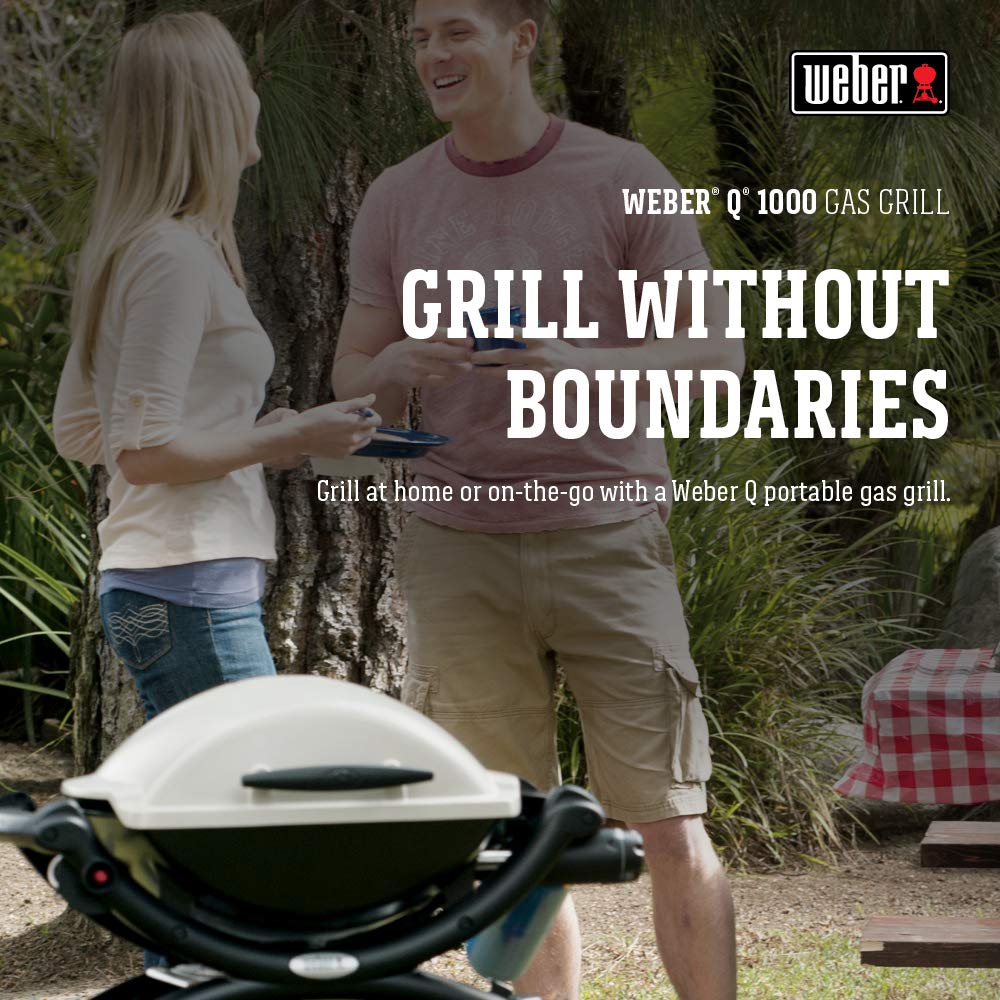 Weber Q1000 Liquid Propane Grill, Titanium Weber