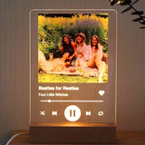 TSLBW LED Lights Display Base, Wooden Light Display Stand, Square, Warm/White Light, 20.0 cm x 10.0 cm x 4.0 cm, Wood, Pedestal, Non-Assembly Required TSLBW