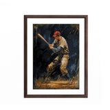 Baseball Player 5D Diamond Art DIY Paint with Full Drill Round Diamond Gems Painting by Number Kits for Adults Art Craft Home Wall Decor 11.8x15.8in WoodArtSupply