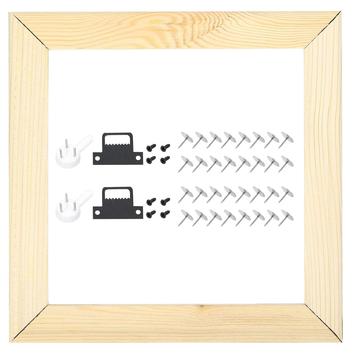 uxcell DIY Canvas Stretcher Bars, 8 x 8 Inch Canvas Frame Wooden Frames Kit Sturdy Stretcher Frames for Oil Paintings Prints Posters uxcell