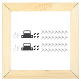 uxcell DIY Canvas Stretcher Bars, 8 x 8 Inch Canvas Frame Wooden Frames Kit Sturdy Stretcher Frames for Oil Paintings Prints Posters uxcell